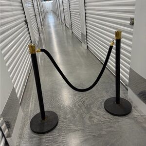 Black and Gold Stanchion Set